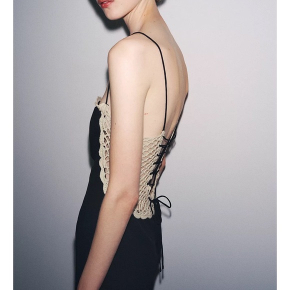 Zara combination crochet dress - Picture 3 of 7